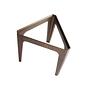 Side table glass brown 3