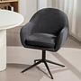 Armchair Swivel SANDO Set of 2 Anthracite 3