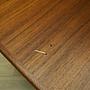Teak desk wood veneer 1970s  9
