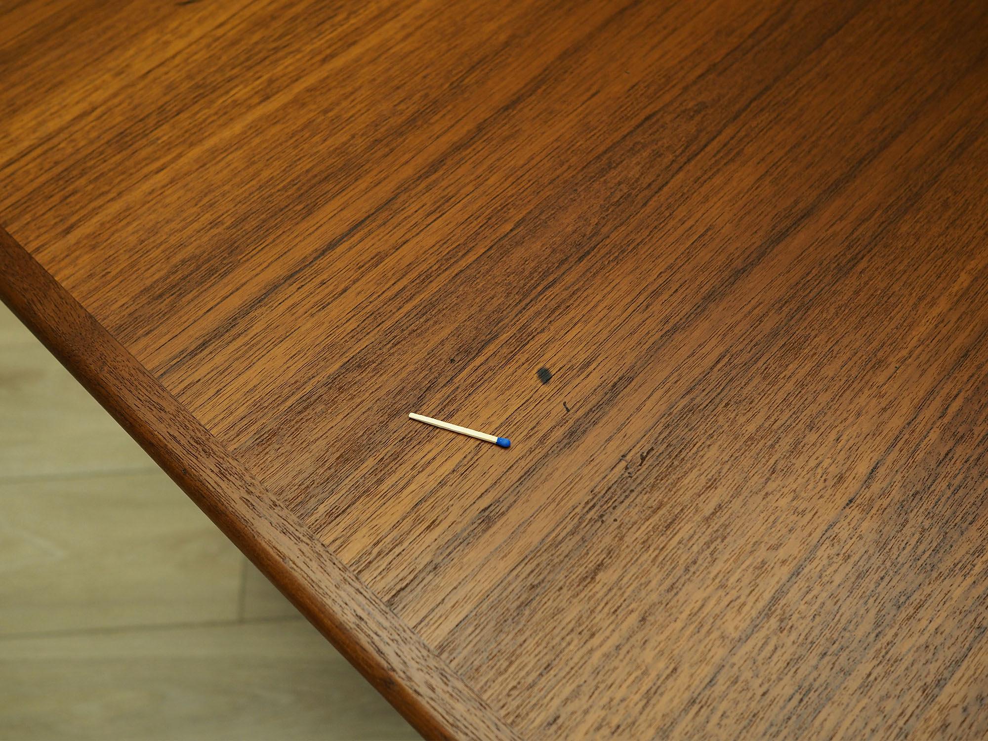 Teak desk wood veneer 1970s  9
