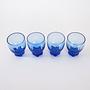 4x Kobaltgläser Blau  4