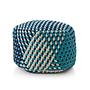 Tramae Outdoor Ottoman Blue 0