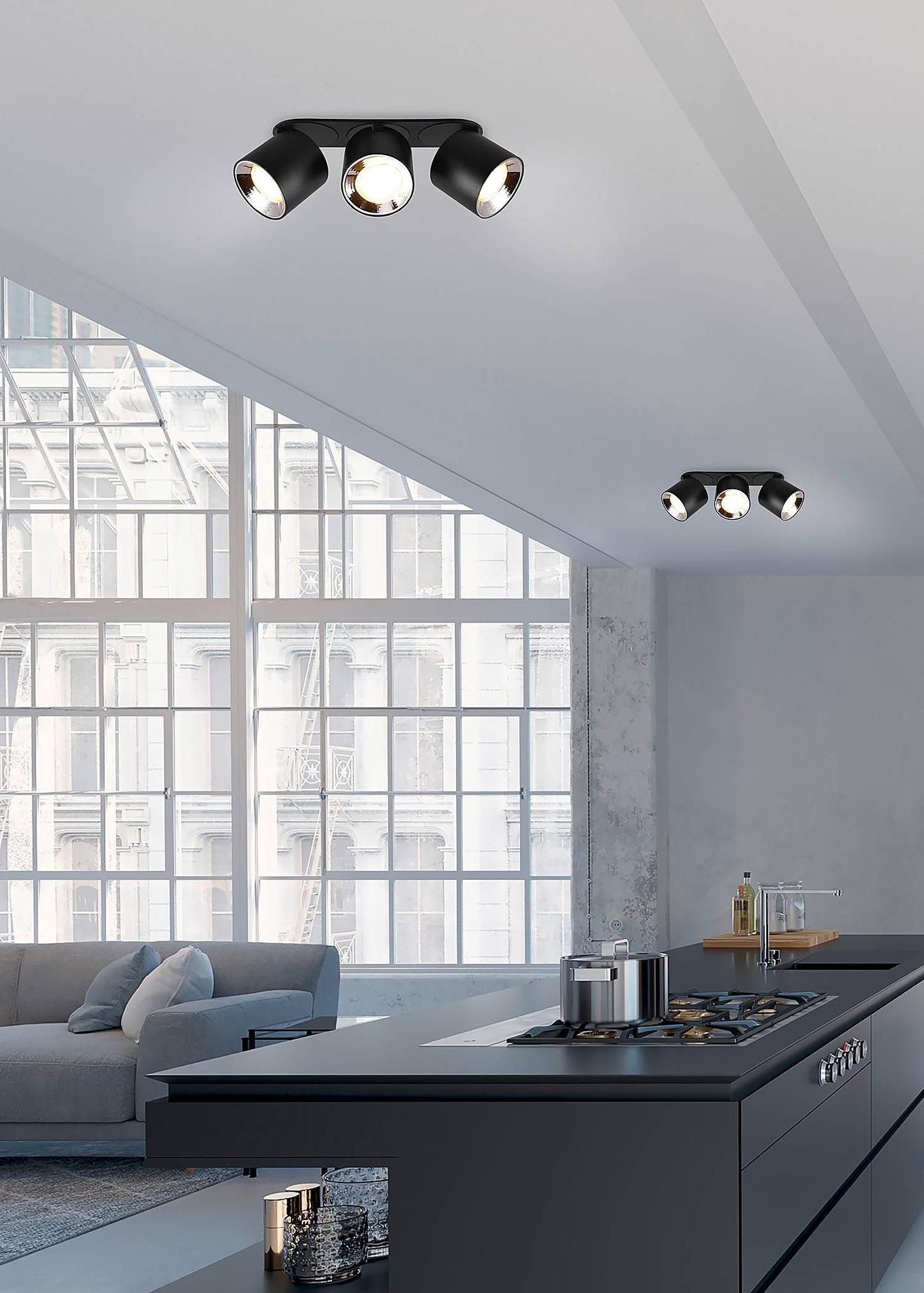 Guayana Ceiling Light Iron Black 2