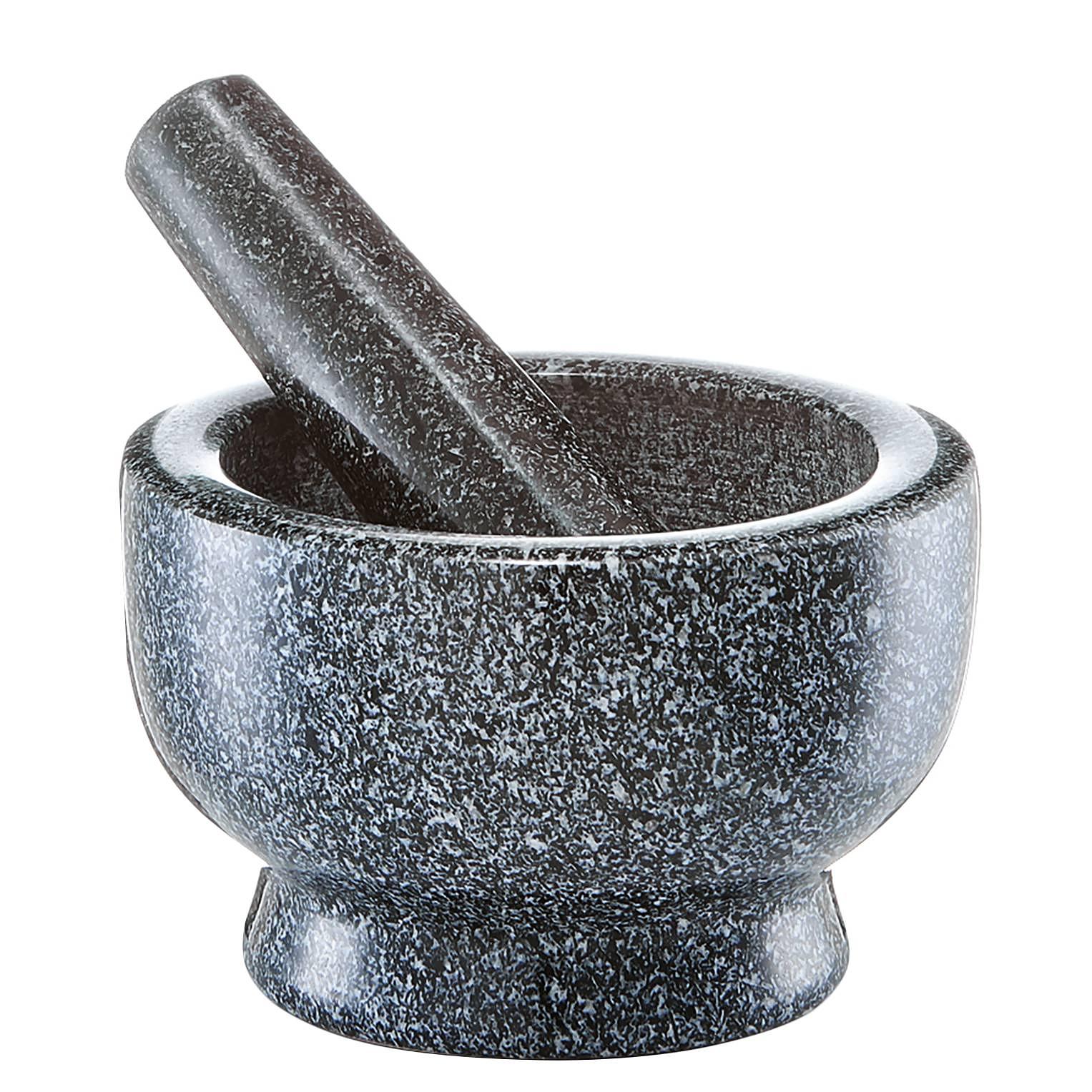 Mörser-Set Varkala Granit Anthrazit Durchmesser: 13 cm 0
