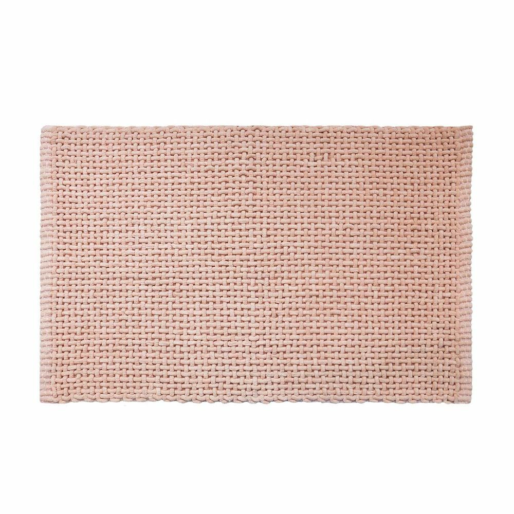 Gewebte Chenille Badematte Rose 0
