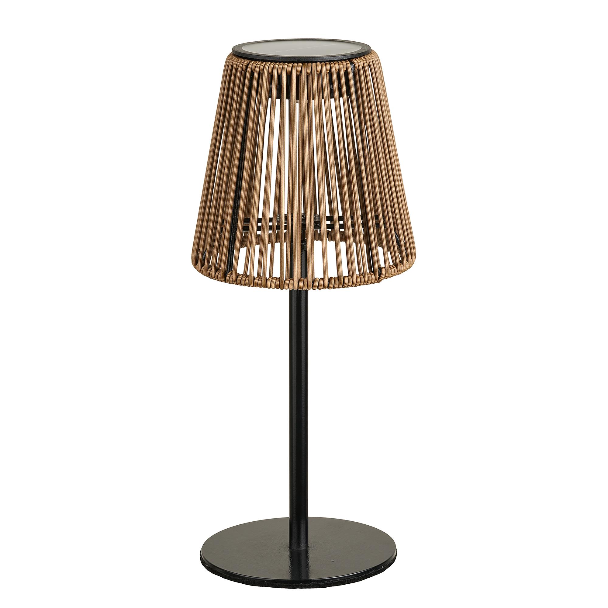 Solar Table Lamp Mozoro Brown Black 0