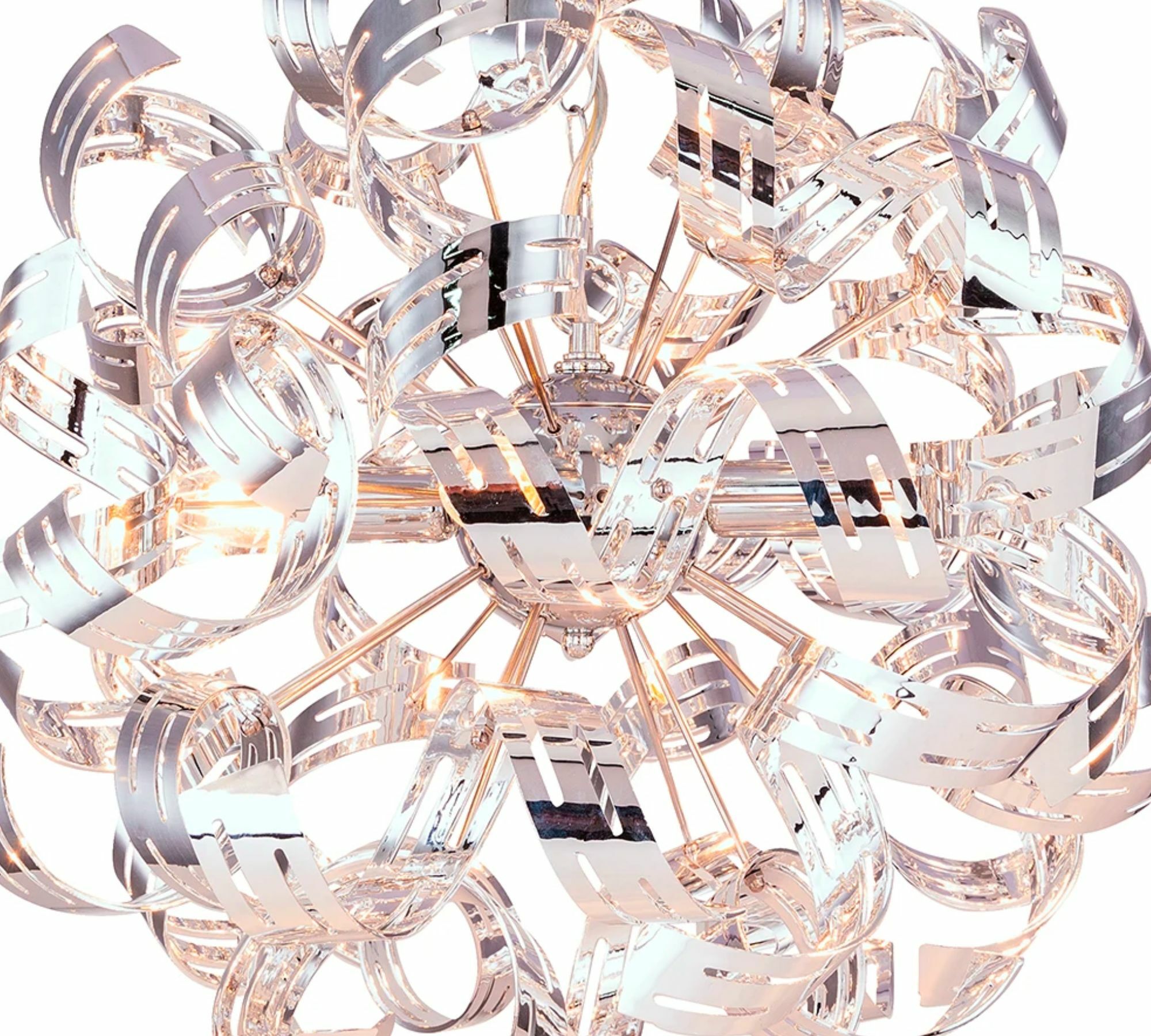 Pendant lamp Falla Acrylic / Iron 4-flame 2