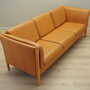 Vintage Sofa 3-Sitzer Leder Orange 1970er Jahre 6