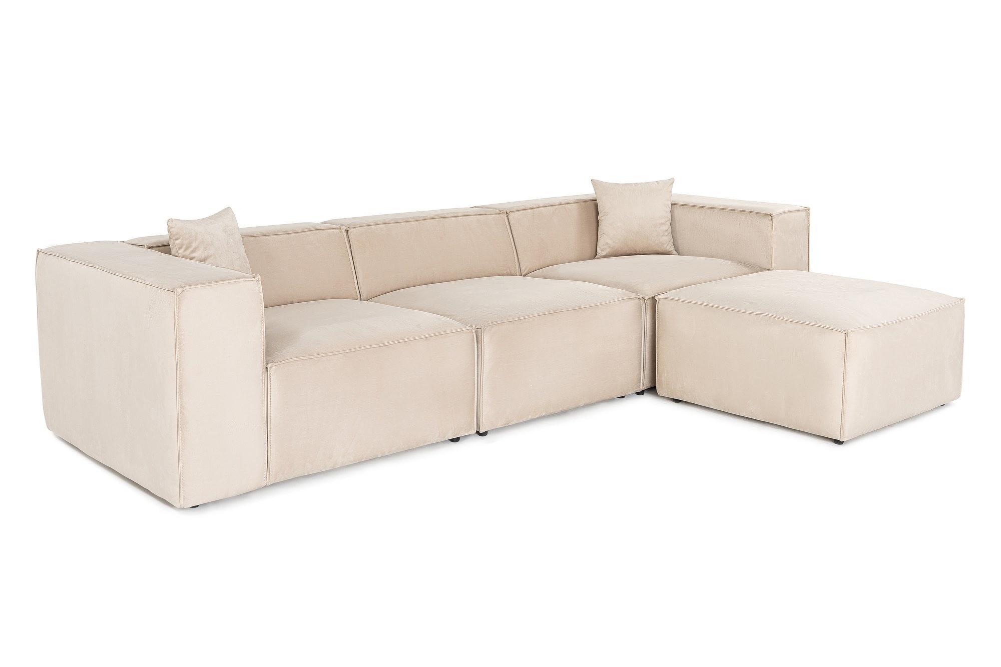 Lora corner sofa cream 3