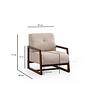 Athena Bergere Armchair Beige 5