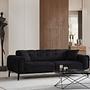 Athena 3-seater sofa bed Black 1