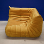 Togo Corner Sofa Velvet Mustard Yellow 1