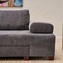 Perenna Sofa 3-Sitzer Chenille Grau 3