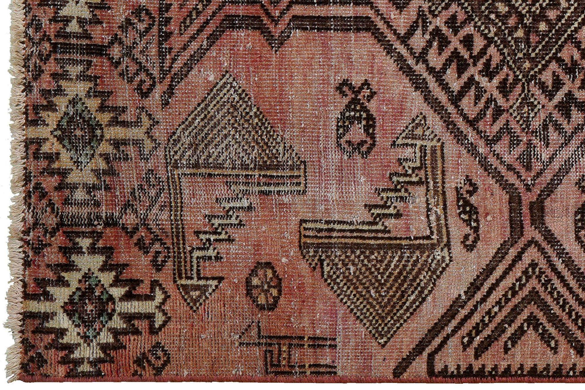 Heritage Teppich Wolle Braun 1