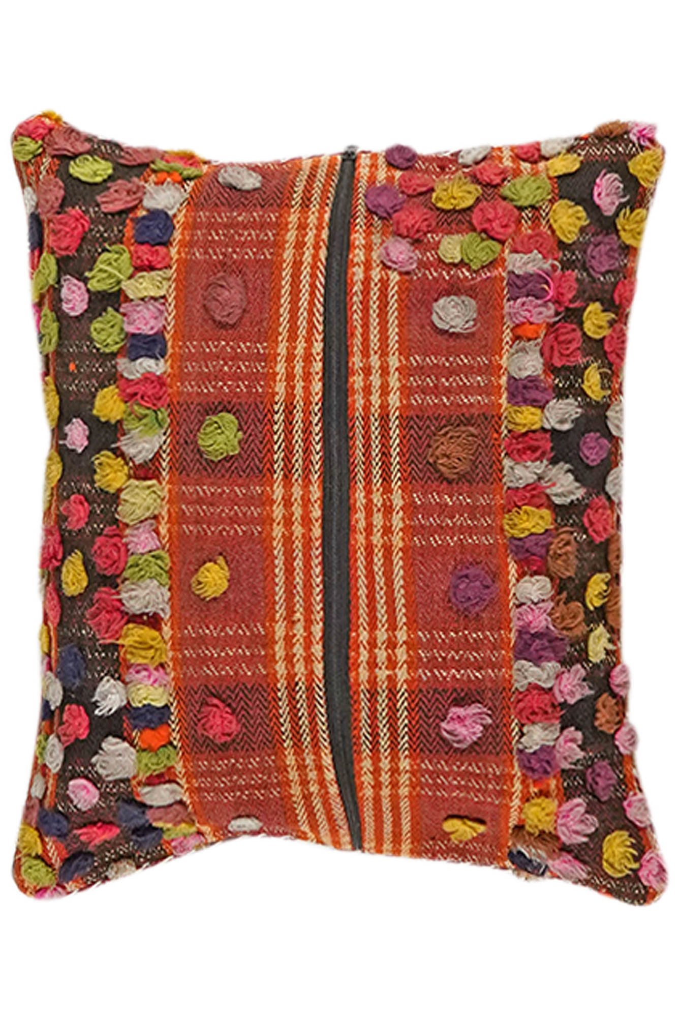 Kilim Kissenbezug Baumwolle Braun 0