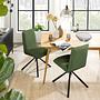 2x Twatasha Dining Chair Olive Green 3