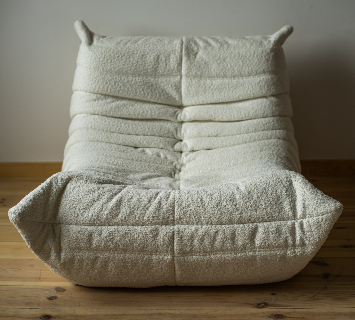 Togo Lounge Set 3 pezzi Bouclé Bianco 3