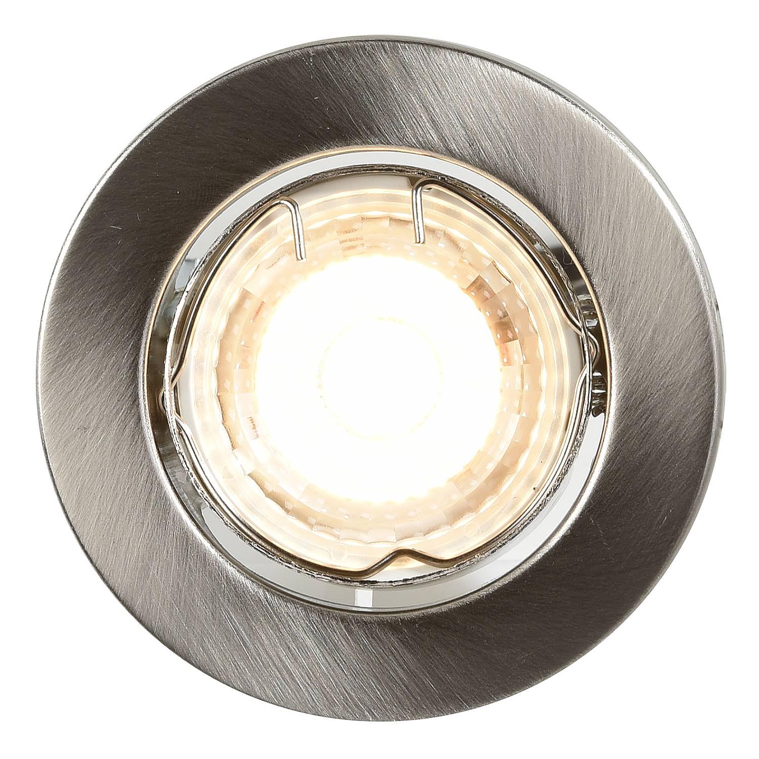 3x Canis 2700 Einbauleuchte-Set Nickel Silber 0