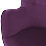 Bridget Sessel Samt Massivholz Violett 8