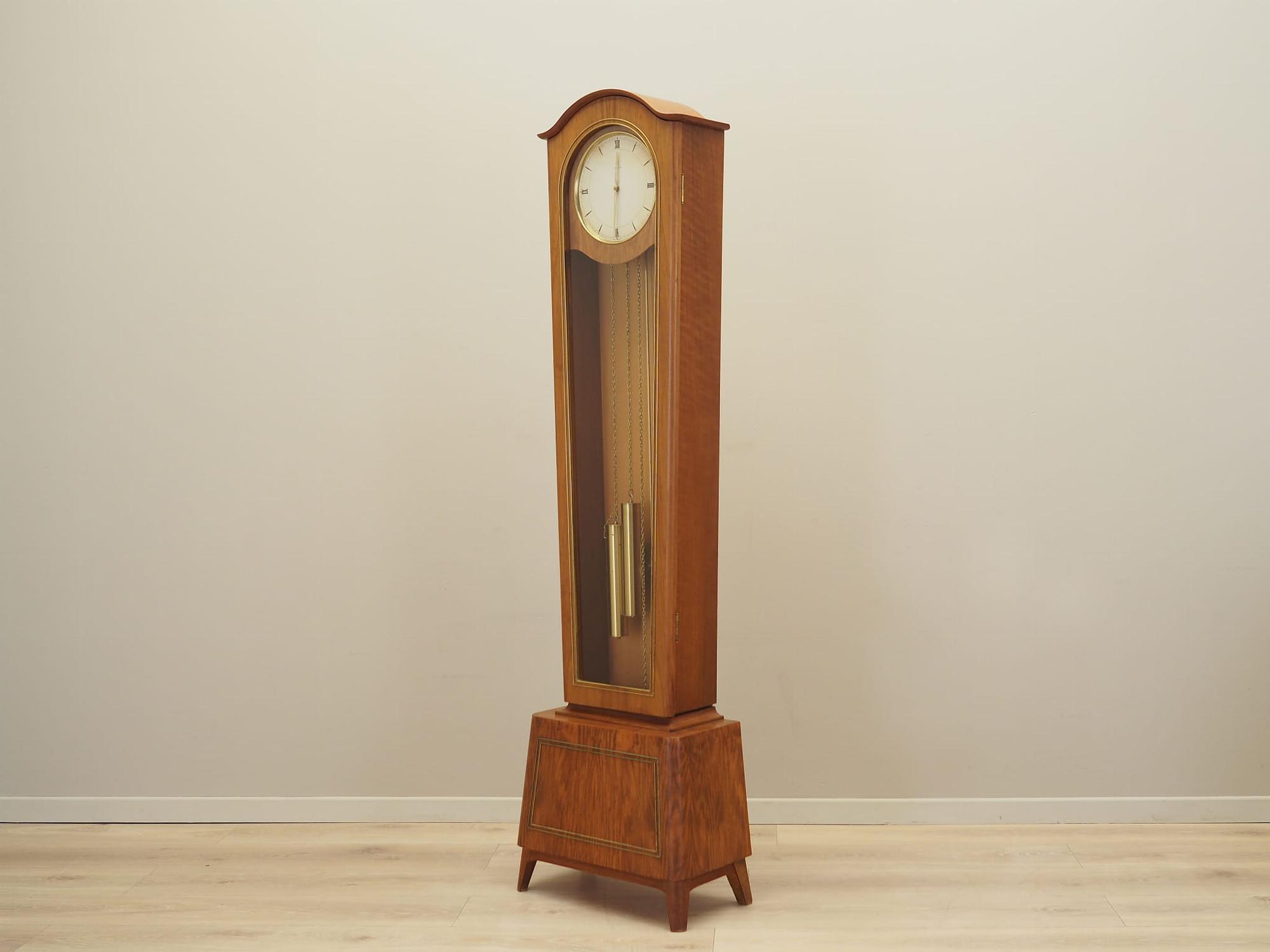Vintage grandfather clock pine wood 1