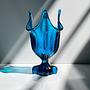 Modell 1475 Vase Glas Blau 1960er Jahre 0