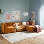 Dane Polsterhocker Velour Matt Amber 4