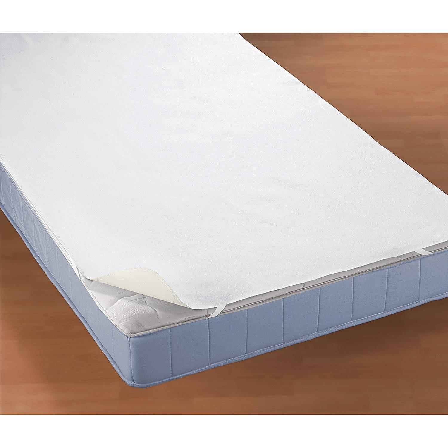 Molton Topper-Matratzenauflage Baumwolle Weiß 180x200cm 2