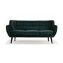 Anne Sofa 3-Sitzer Velour Lux Dark Green 0