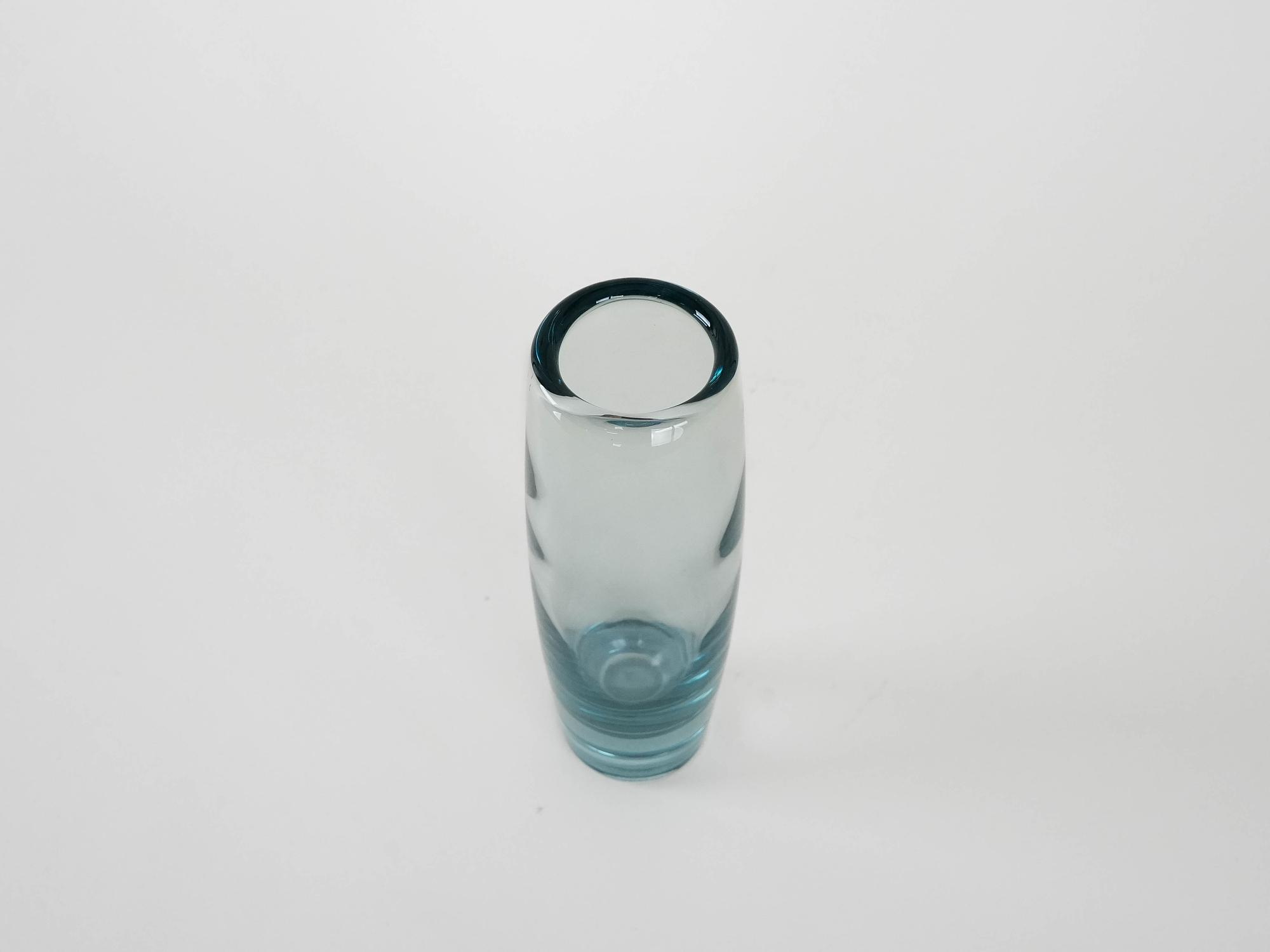 Glasvase Transparent 1950er Jahre 4