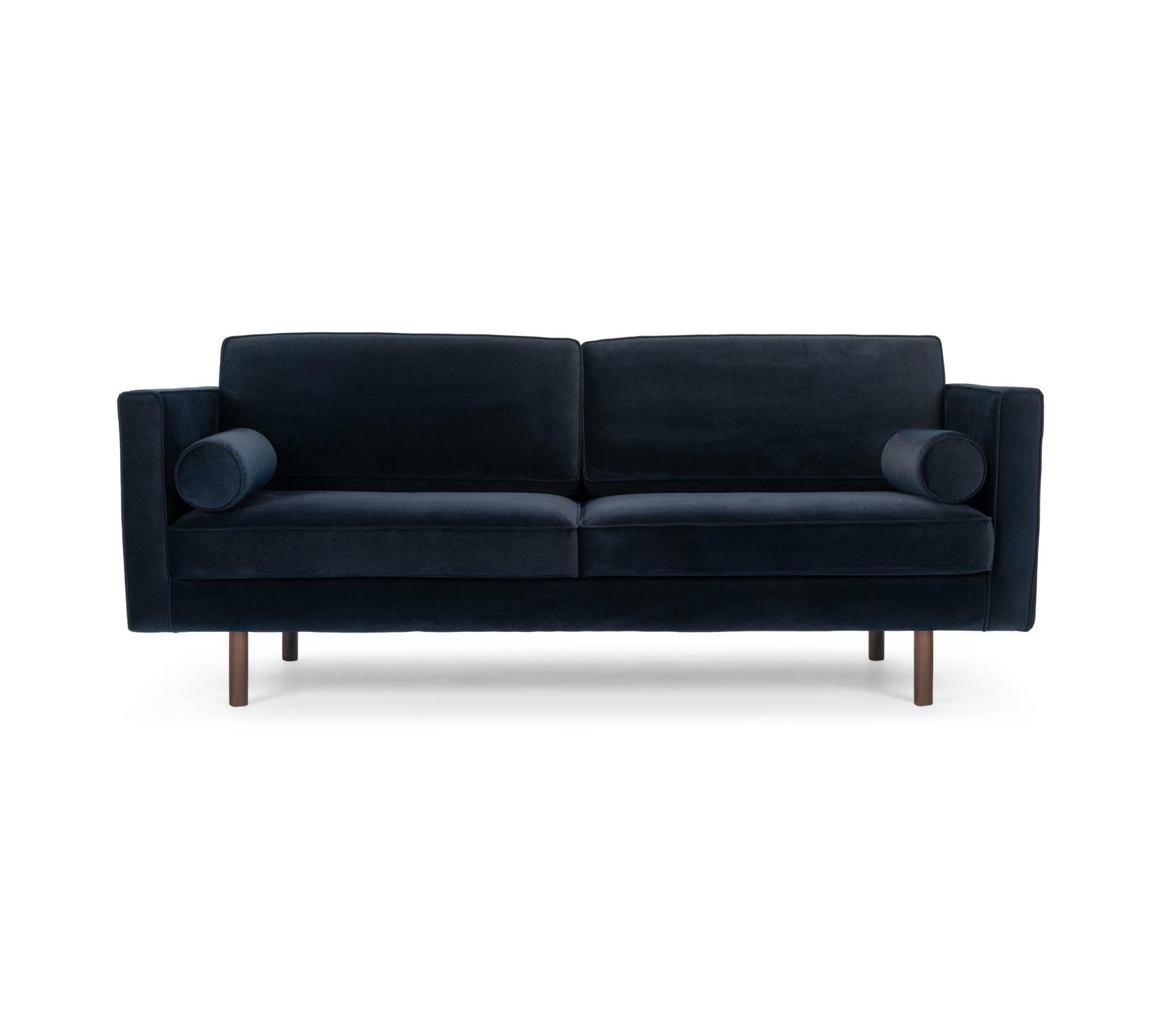 Henry 3-Sitzer Sofa Velour Lux Navy 0