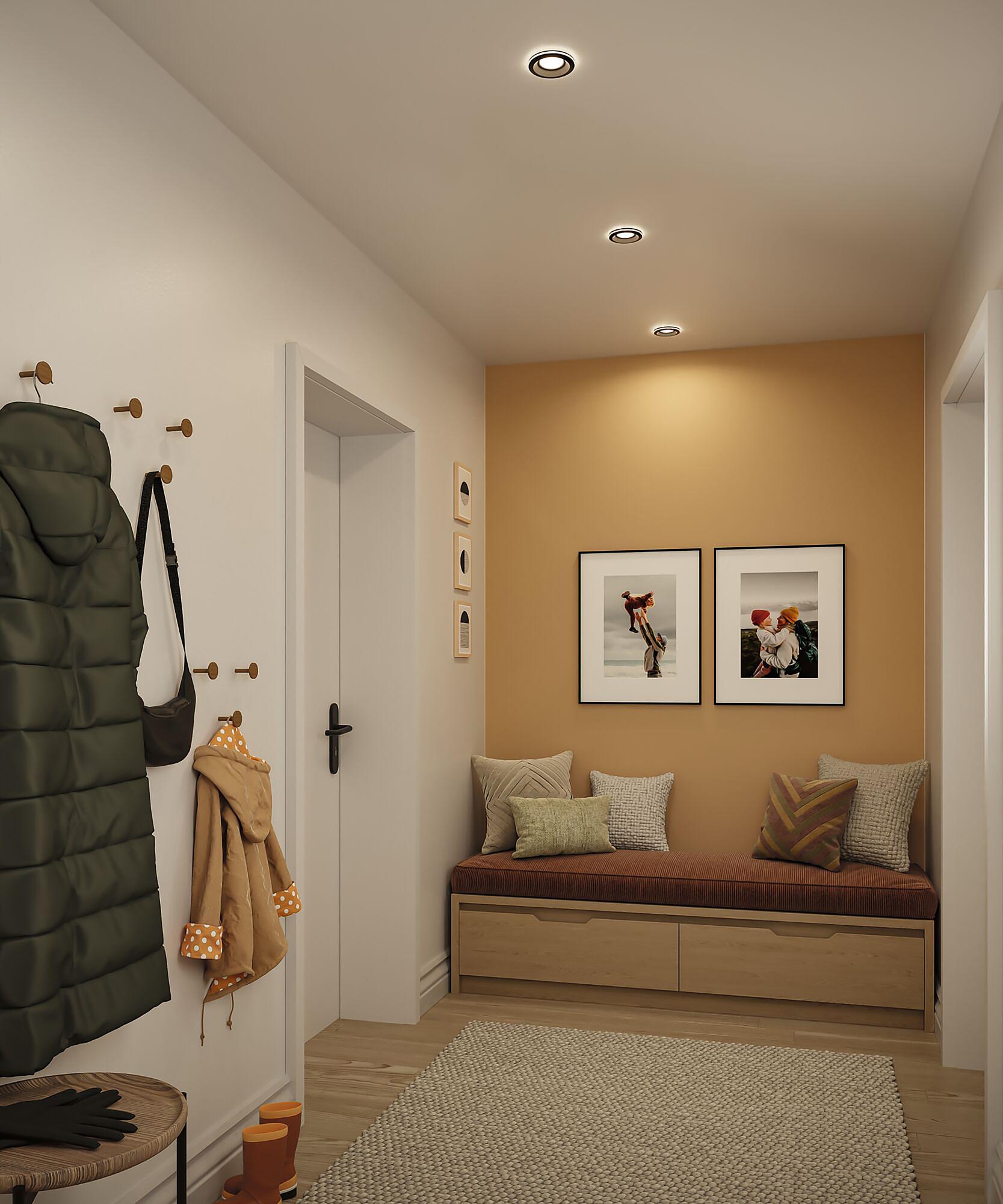 Sormus LED-Einbauleuchte 3er-Set Schwarz 2