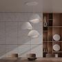 3-Flammig Wabi Sabi Stonefades Pendelleuchte Weiß 2