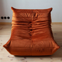 Togo Lounge Set 2-pc. Velvet Amber-Orange 5
