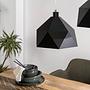 Pendant lamp Armour 1-bulb Black 3