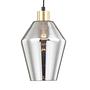Pendant lamp Alonas smoked glass iron smoke grey 0