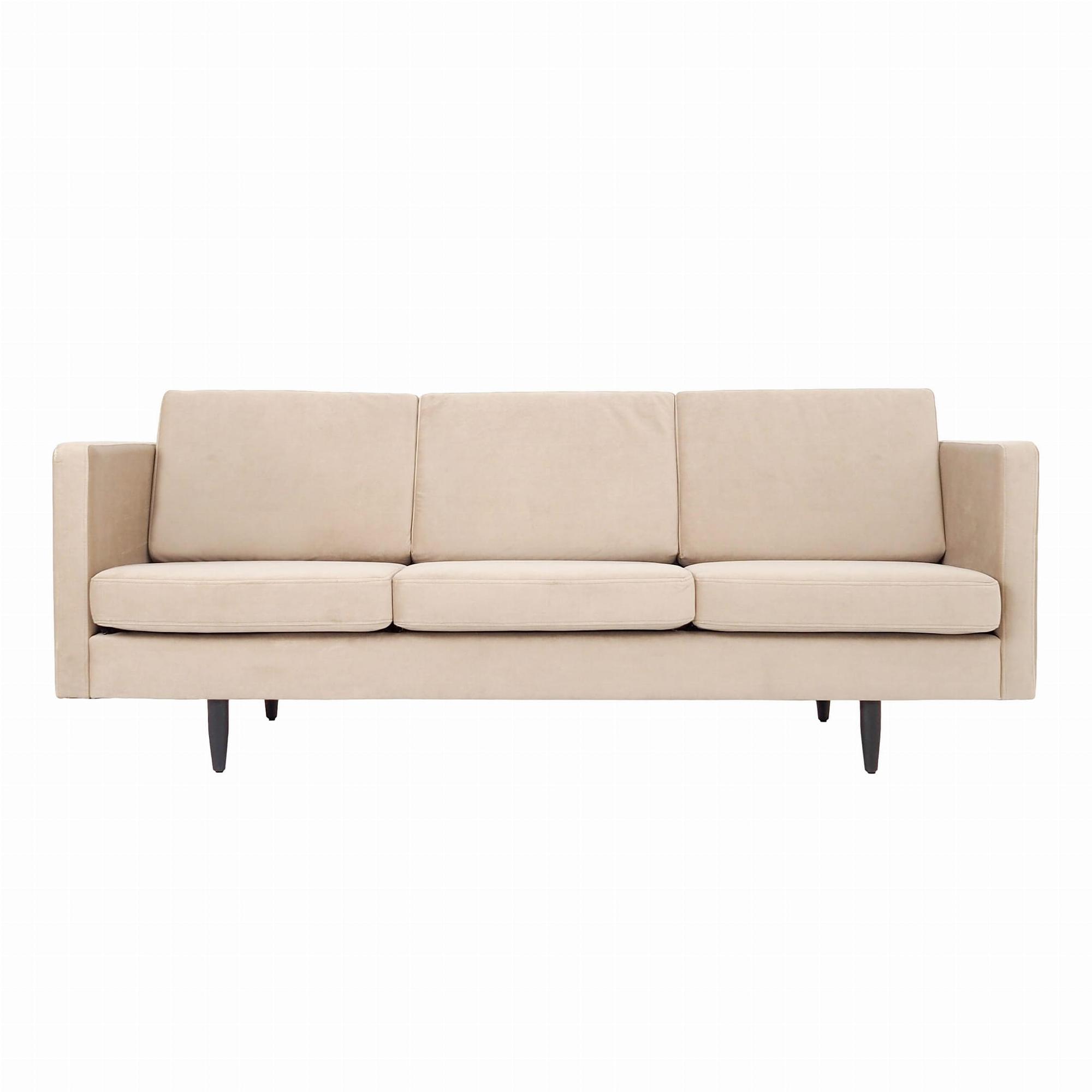 Alta Sofa 3-seater Velvet Beige 0