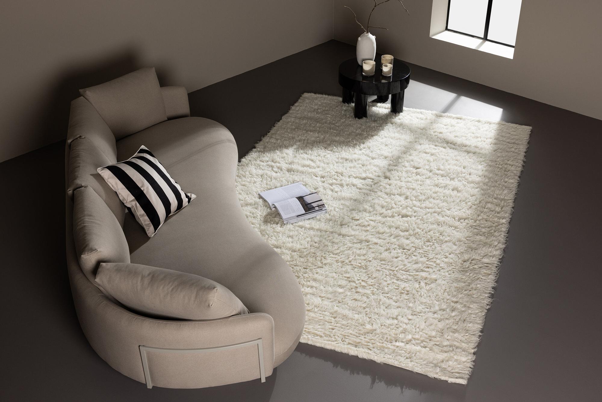 Leiko Teppich Wolle 160x230cm Weiß 2