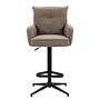 Bar stool DIDRIP set of 2 height adjustable brown 1