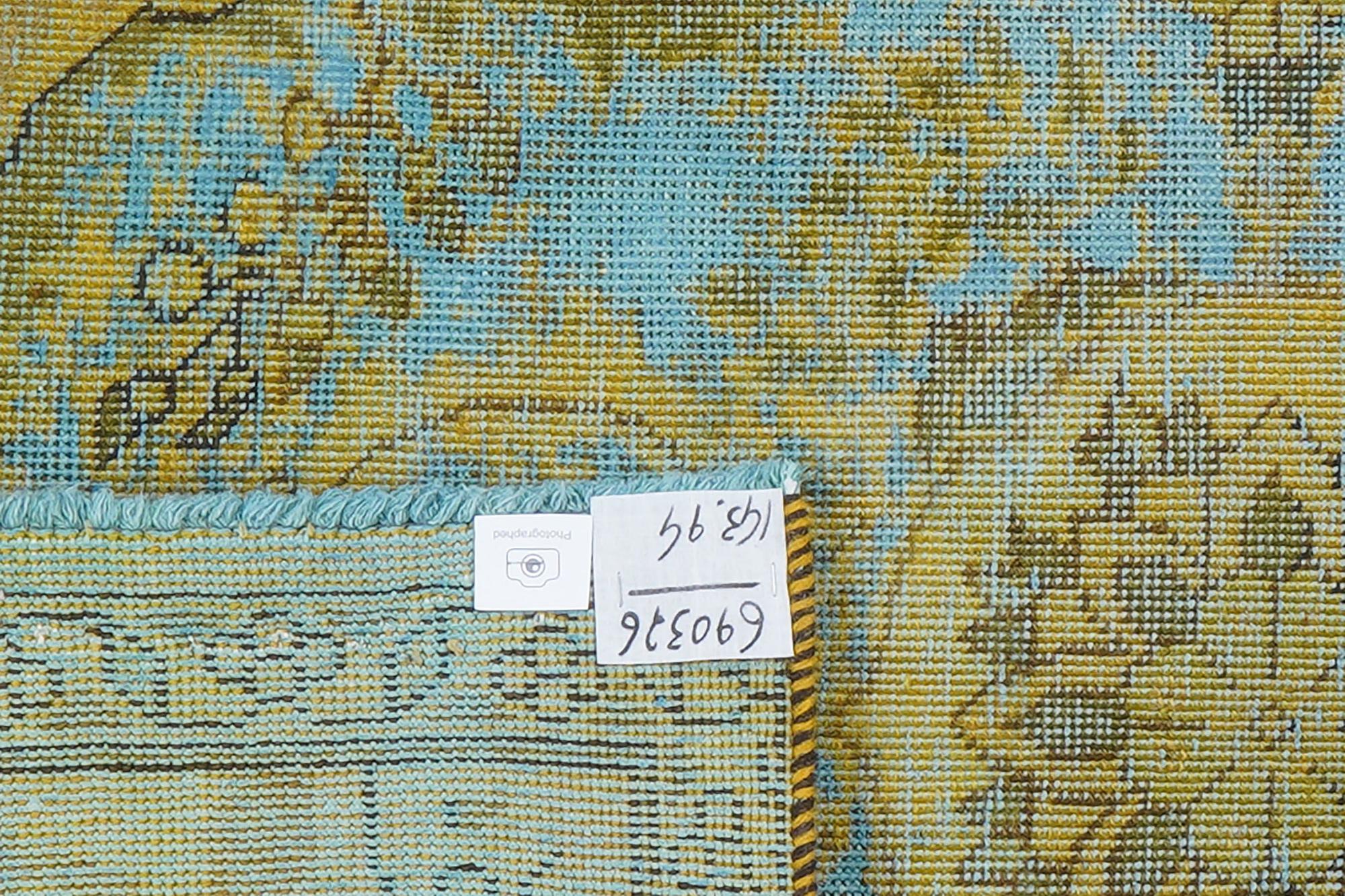 Vintage Teppich Grün 3