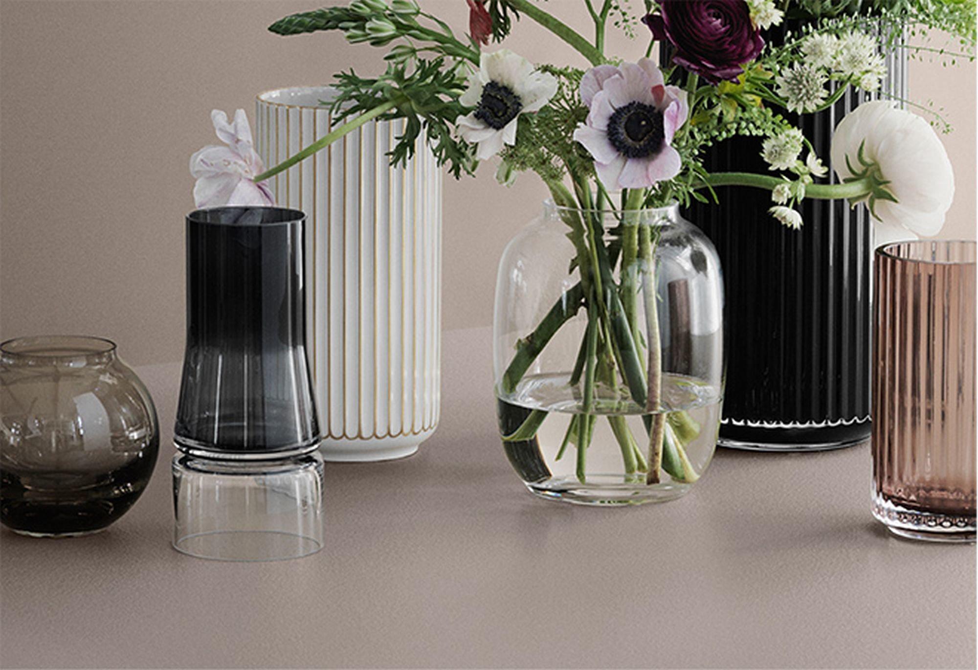 Porzellanvase Schwarz 5