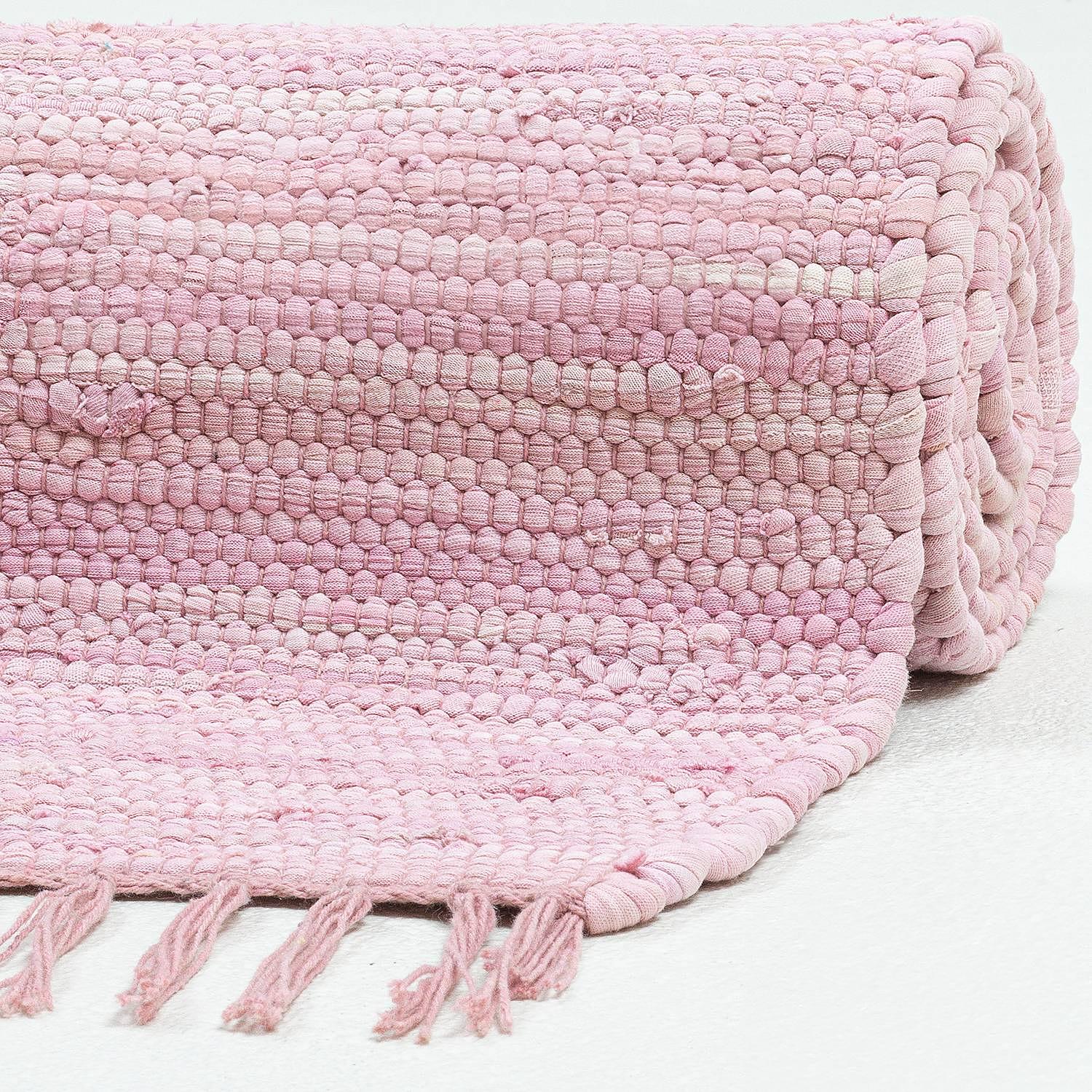 Happy Cotton Teppich Baumwolle Rosa 90 x 160 cm 3
