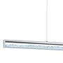 1-Flammig LED-Pendelleuchte Cardito Kristallglas Aluminium 1