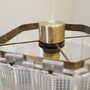Vintage pendant lamp Metal Plastic White 1970s 6