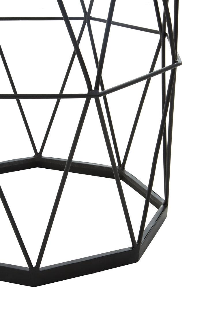 Shalimar Round Side Table Metal Marble 7