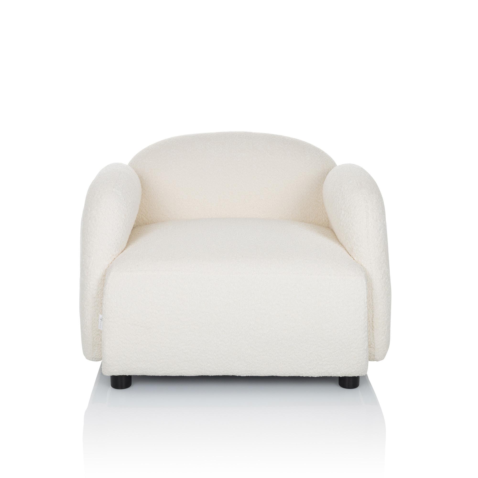 VERDUNA Chair Teddy fabric White 0