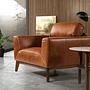 Sessel Leder Braun 0