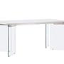 Ester Dining Table Glass Concrete look 100x180cm 5