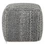 Pouf Sonia Wolle Baumwolle Grau 0