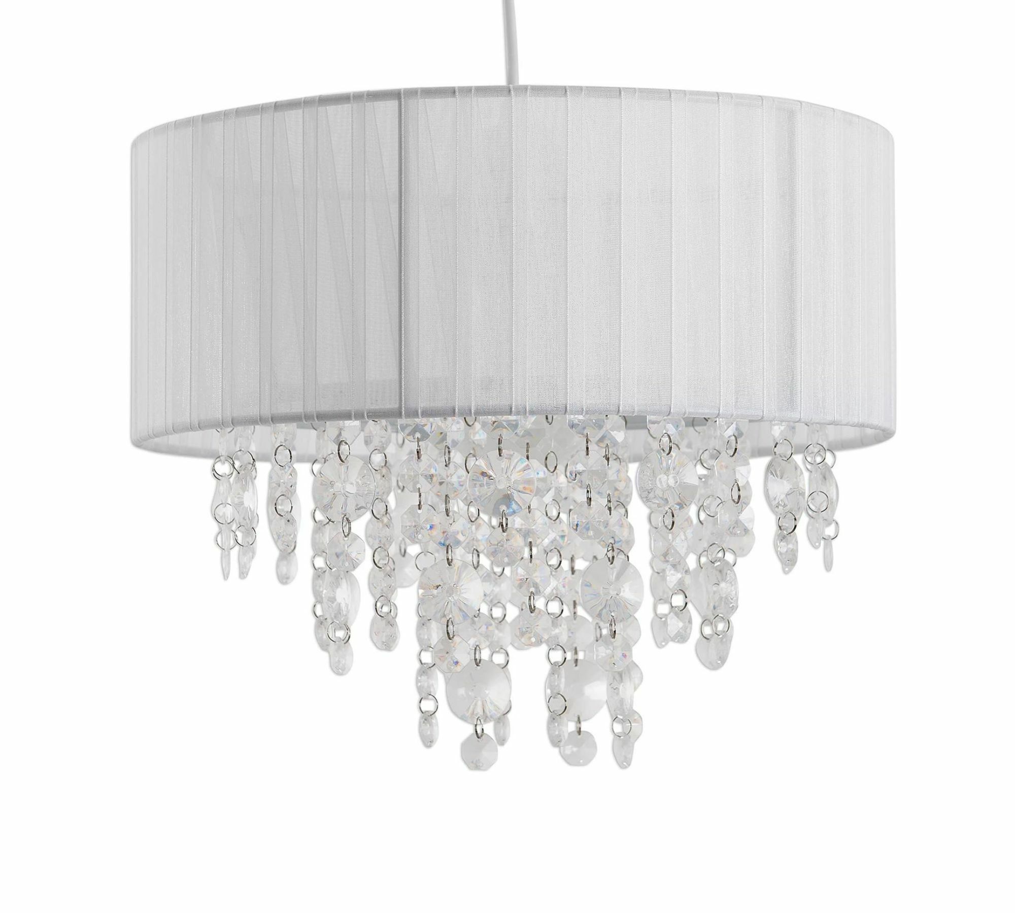 Pendant lamp 1-bulb textile plastic 1