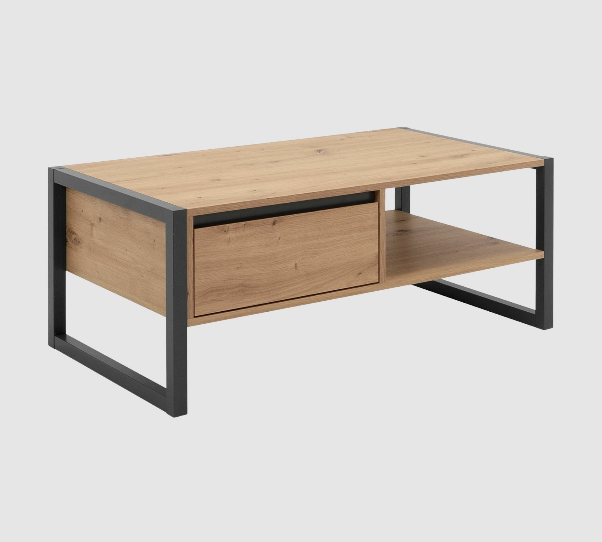 Couchtisch mit Schublade Eichendekor 1